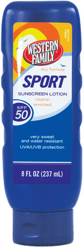 slide 1 of 1, Western Family Sunblock Sport SPF 50, 1 ct