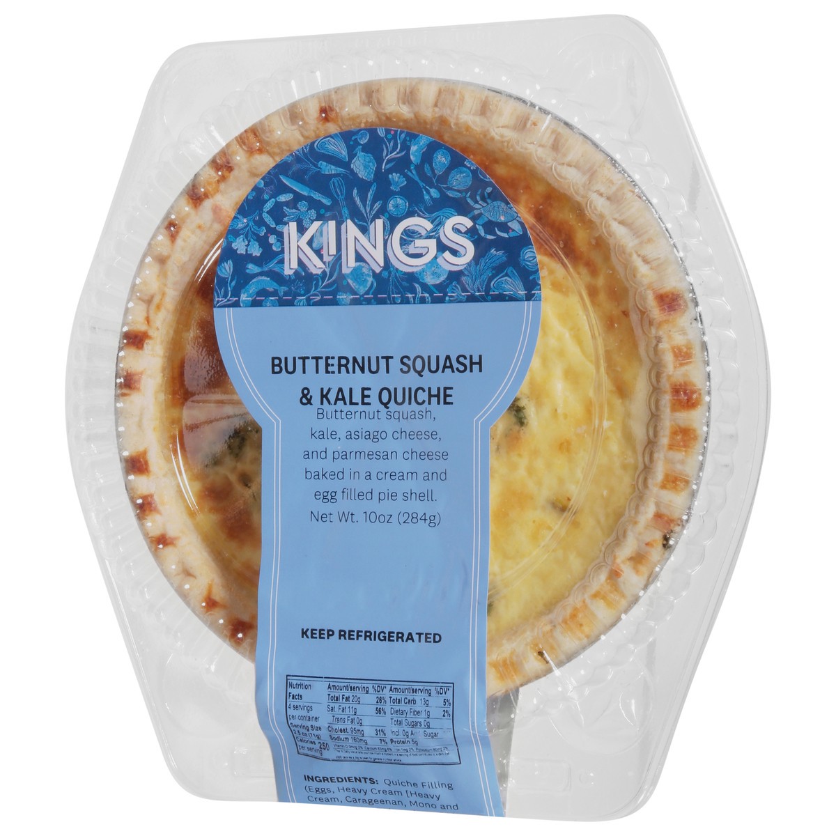 slide 3 of 13, Quiche Butternut Squash Kale - 10 OZ, 10 oz