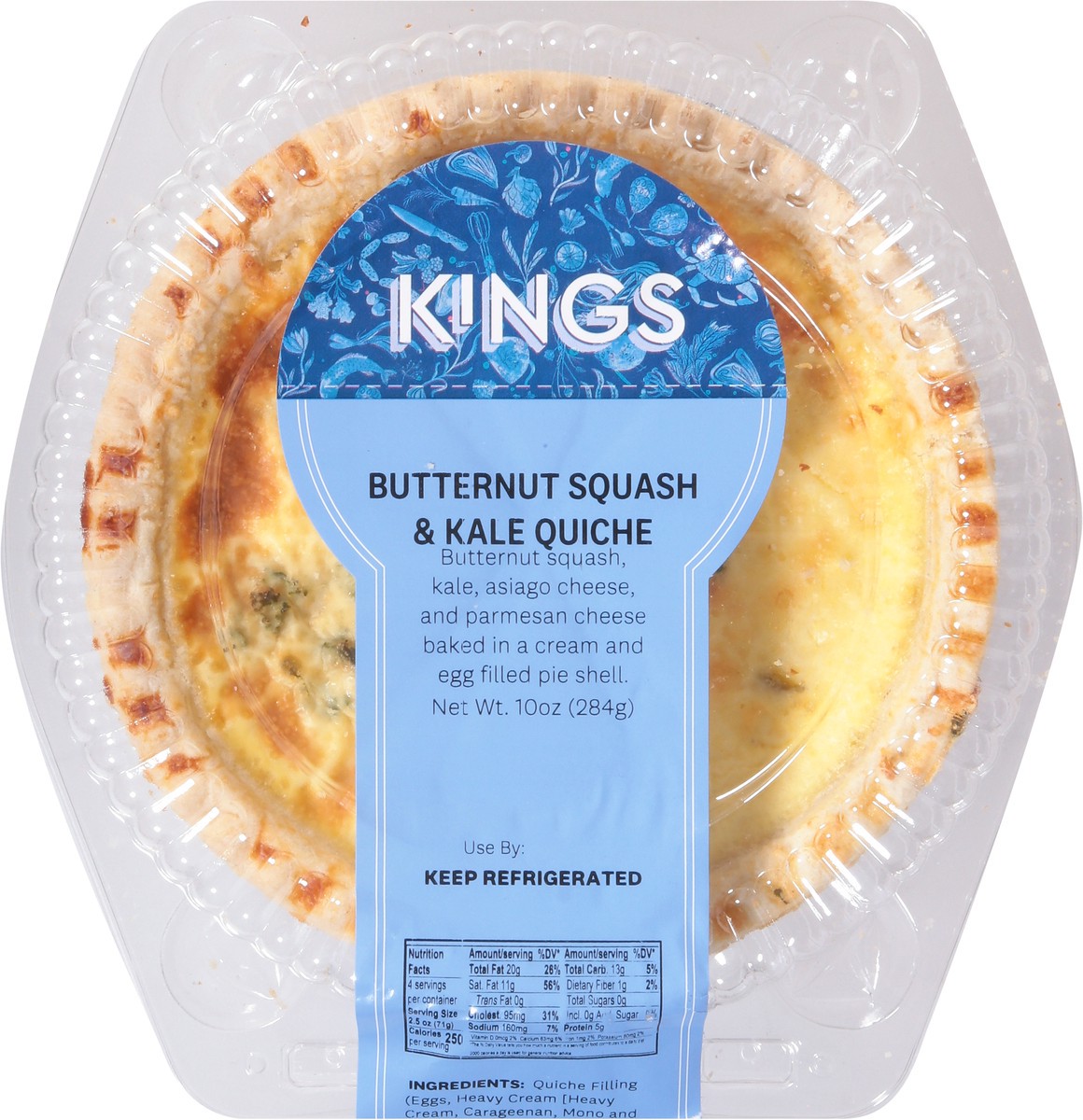 slide 10 of 13, Quiche Butternut Squash Kale - 10 OZ, 10 oz