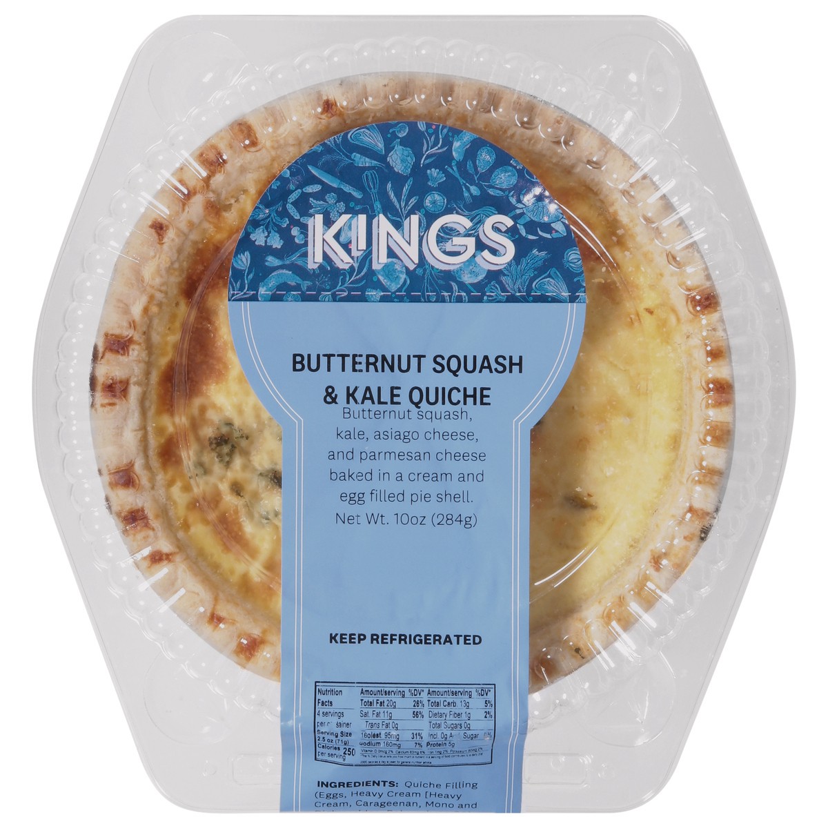 slide 1 of 13, Quiche Butternut Squash Kale - 10 OZ, 10 oz