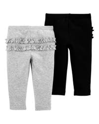 carter's Pull-On Pants - Grey/Black