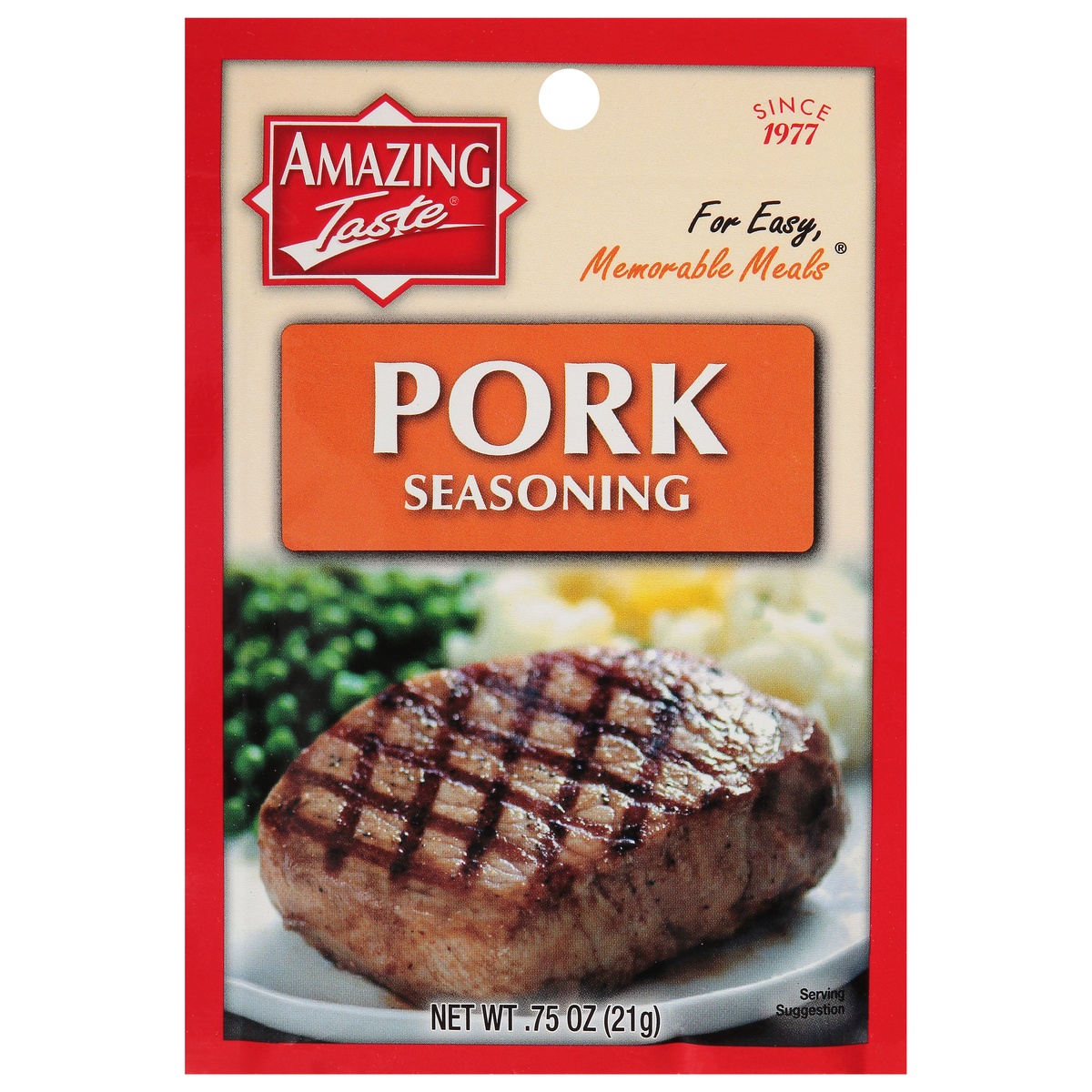 slide 1 of 1, Amazing Taste Seasoning For Pork, 0.75 oz