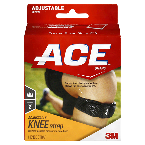 slide 1 of 1, ACE Brand Knee Strap, One Size, One Size