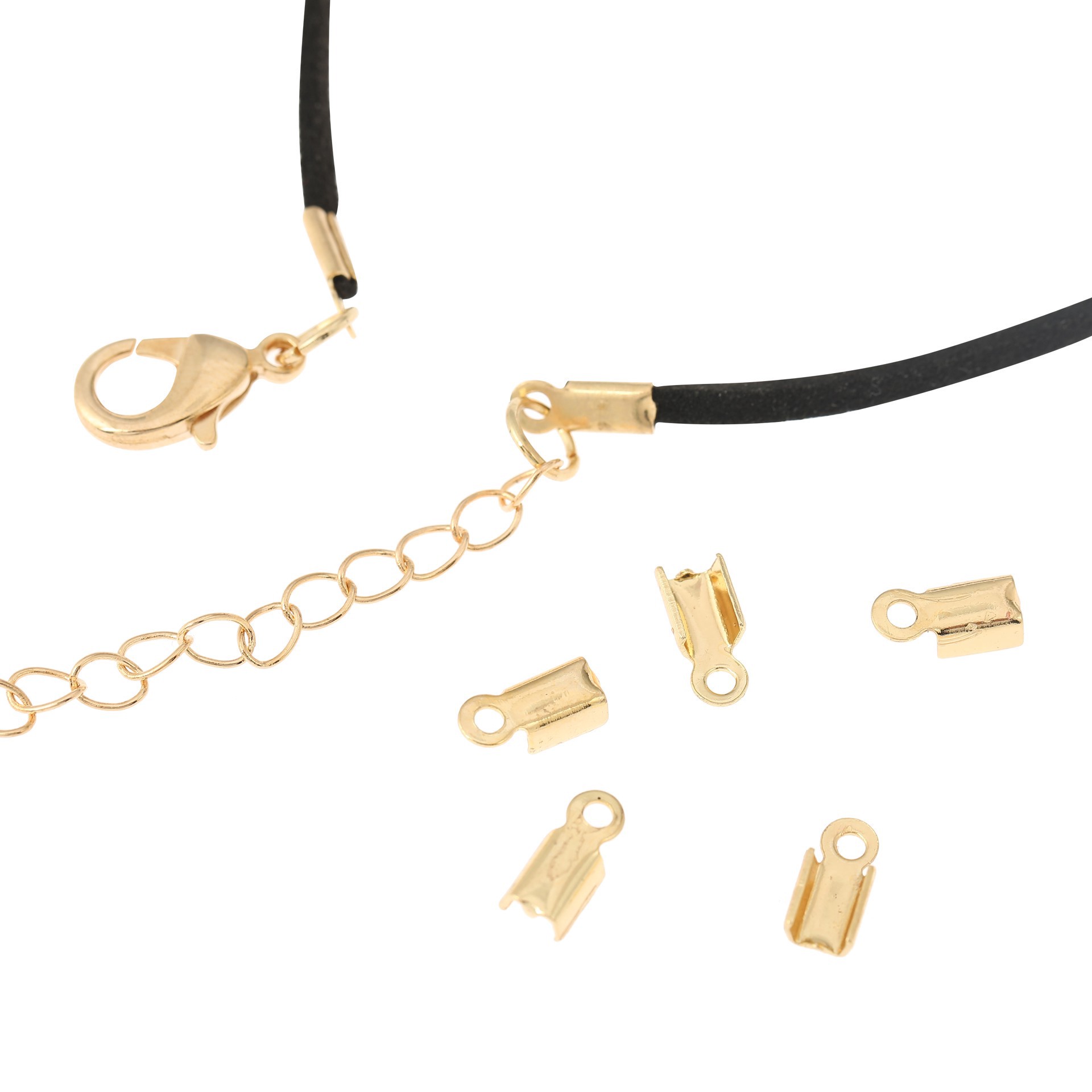 slide 2 of 3, Mixed Gold Folding End Crimps, 168ct. By Bead Landing, 168 ct