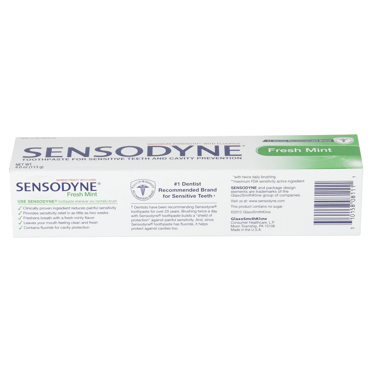 slide 2 of 4, Sensodyne Fresh Mint Sensitive Toothpaste - 4 Ounces, 4 oz