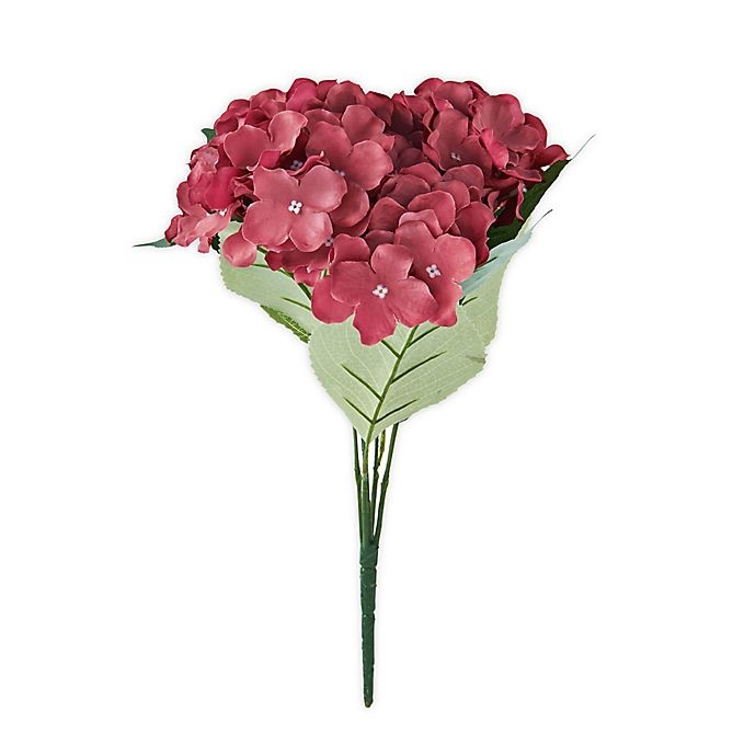 slide 1 of 2, Elements Faux Hydrangea Bouquet - Rosewood, 18 in