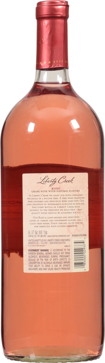 slide 3 of 7, Liberty Creek Rose 1.5 l, 1.50 liter