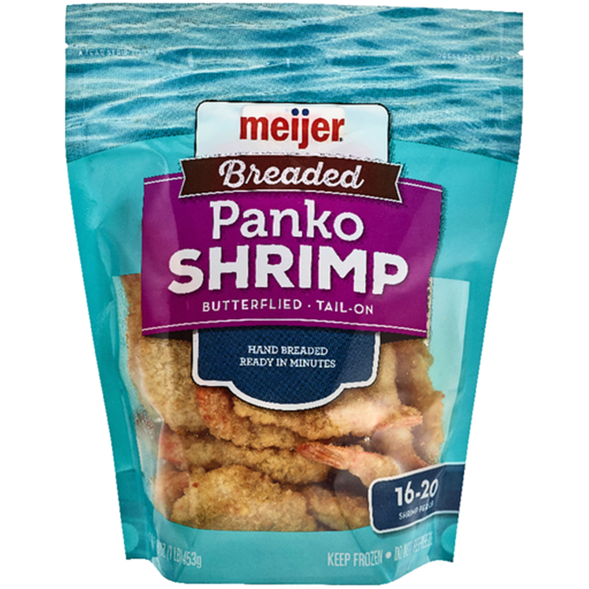 slide 1 of 1, FREDERIKS BY MEIJER Meijer Panko Breaded 16/20 Shrimp, 16 oz