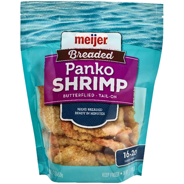 slide 1 of 1, Meijer Breaded Panko Shrimp, 16 oz