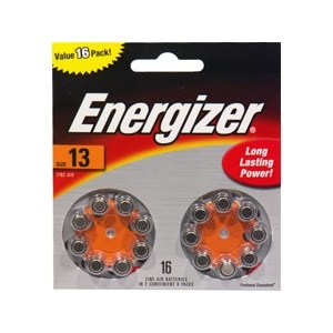 slide 1 of 1, Energizer Zinc Air Batteries Size 13 Ac13e-16, 2 pk; 8 ct