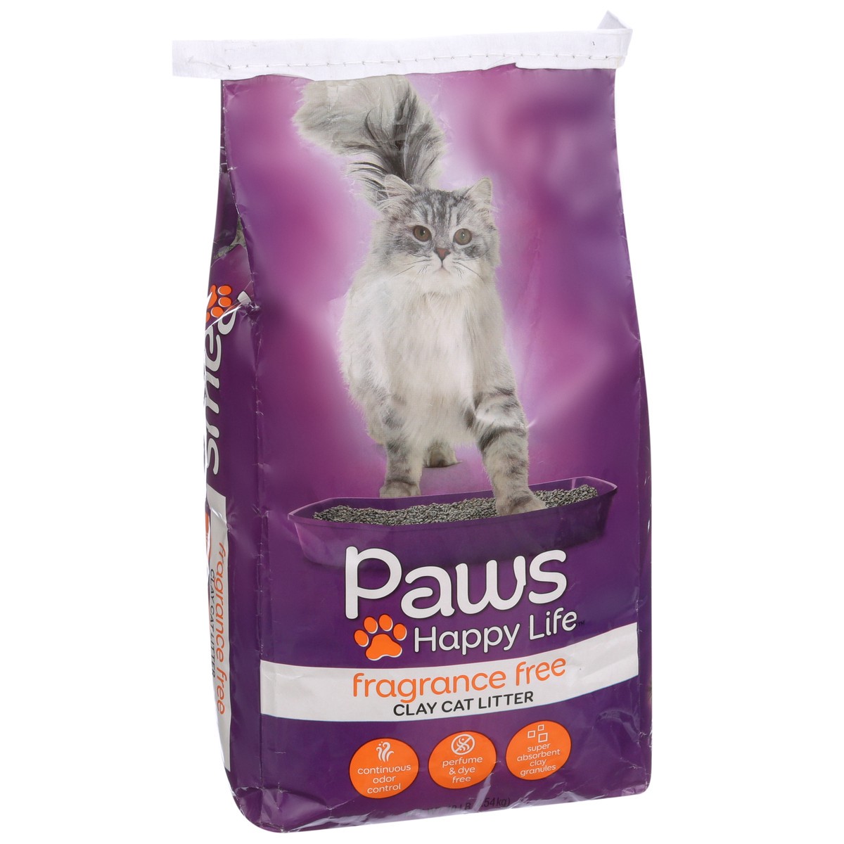 slide 2 of 11, Paws Happy Life Unscented Cat Litter Clay, 10 lb