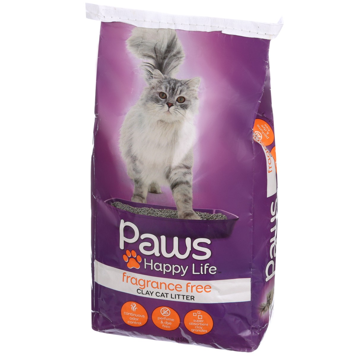 slide 4 of 11, Paws Happy Life Unscented Cat Litter Clay, 10 lb