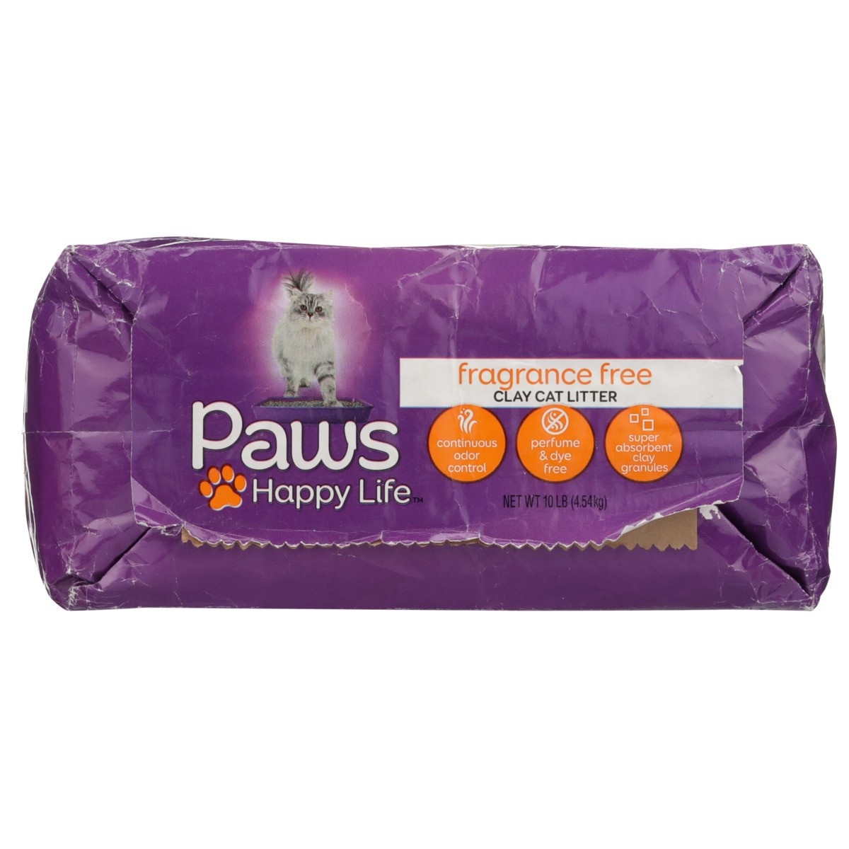 slide 11 of 11, Paws Happy Life Unscented Cat Litter Clay, 10 lb