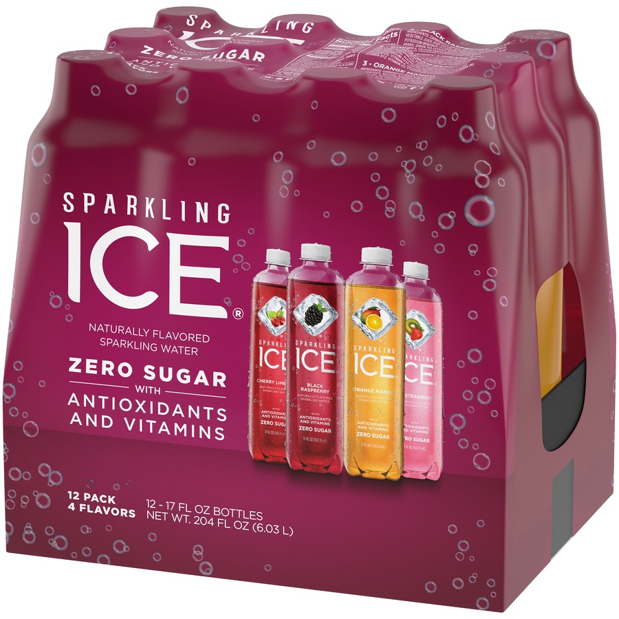 slide 3 of 6, Sparkling ICE Sparkling Water Variety Pack, 12 ct; 17 fl oz