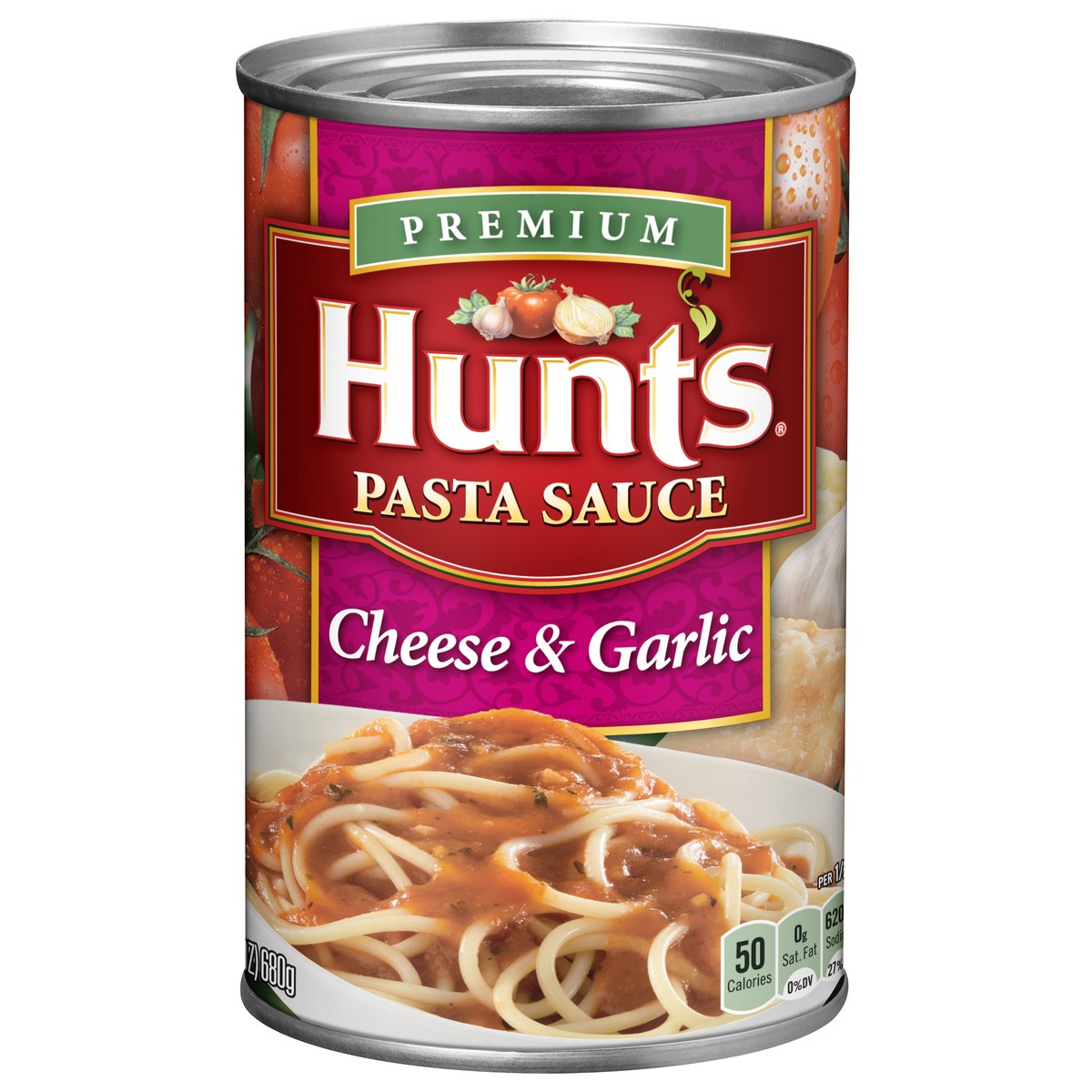 slide 1 of 5, Hunt's Premium Cheese & Garlic Pasta Sauce 24 oz, 24 oz