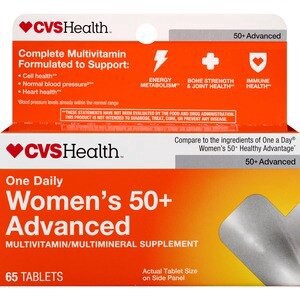 slide 1 of 1, Cvs Health Women's 50+ Advanced Multivitamin Tablets, 65 Ct, 1 ct