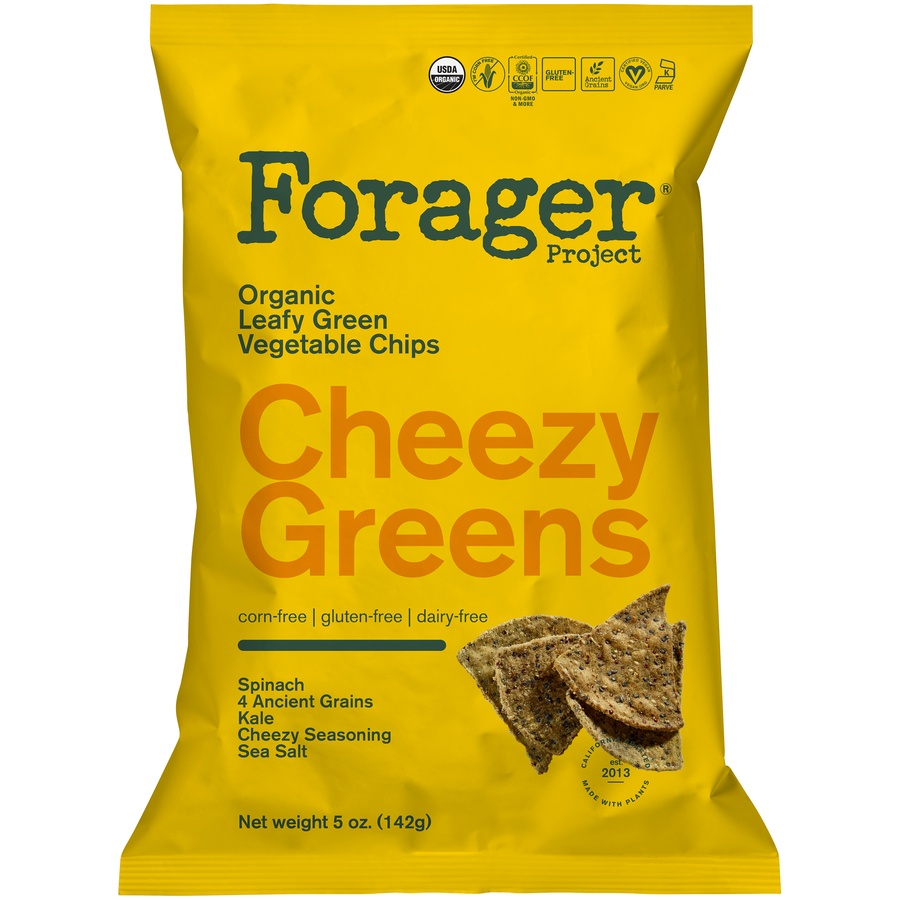 slide 1 of 3, Forager Project Vegetable Chips Cheezy Greens Organic, 5 oz