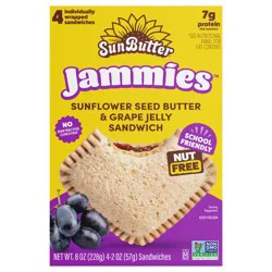 SunButter Jammies Sunflower Seed Butter and Grape Jelly Sandwich 8 Oz