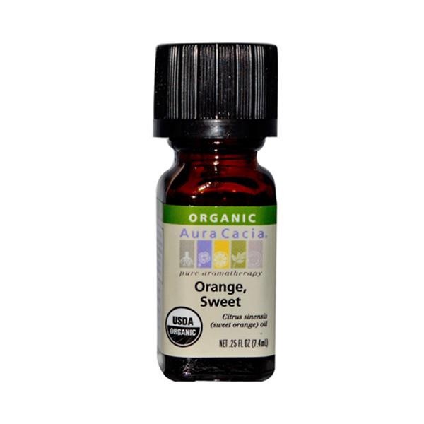 slide 1 of 1, Aura Cacia Essential Oil Sweet Orange Organic, 0.25 fl oz