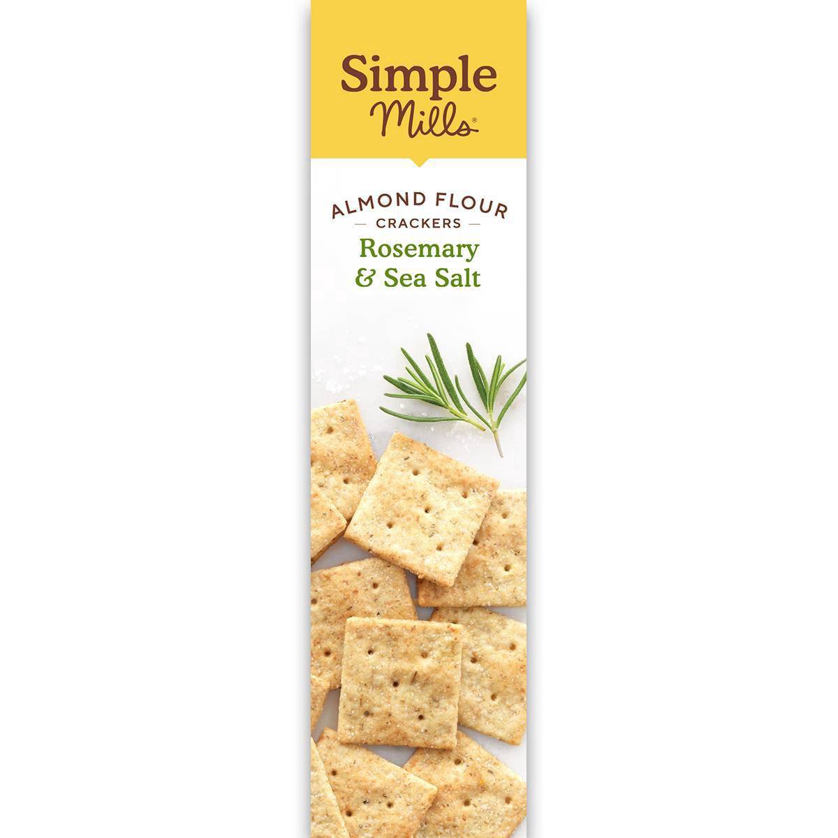 slide 2 of 13, Simple Mills Organic Rosemary & Sea Salt Almond Flour Crackers, 4.25 oz