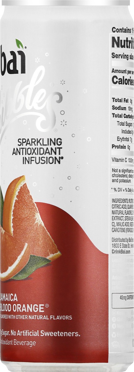 slide 3 of 13, Bai Bubbles Sparkling Water, Jamaica Blood Orange, Antioxidant Infused Drinks, 11.5 Fluid Ounce Can, 11.5 oz