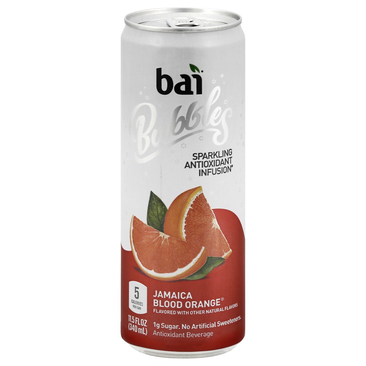 slide 9 of 13, Bai Bubbles Sparkling Water, Jamaica Blood Orange, Antioxidant Infused Drinks, 11.5 Fluid Ounce Can, 11.5 oz