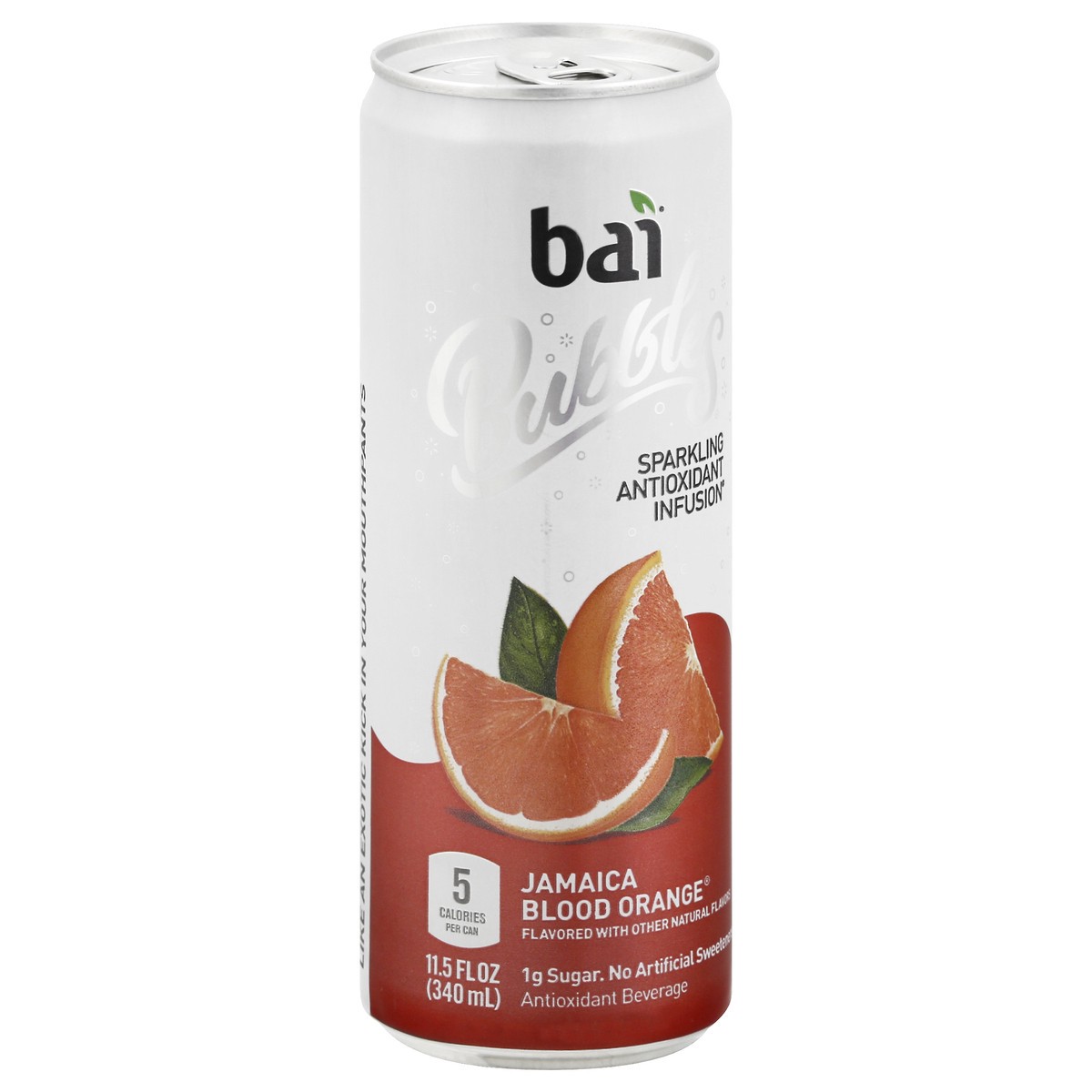 slide 11 of 13, Bai Bubbles Sparkling Water, Jamaica Blood Orange, Antioxidant Infused Drinks, 11.5 Fluid Ounce Can, 11.5 oz