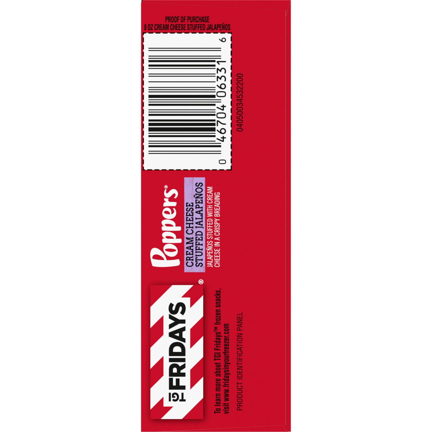 slide 8 of 8, T.G.I. Friday's Poppers Snack Size Cream Cheese Stuffed Jalapenos Snack Size 8 oz, 8 oz