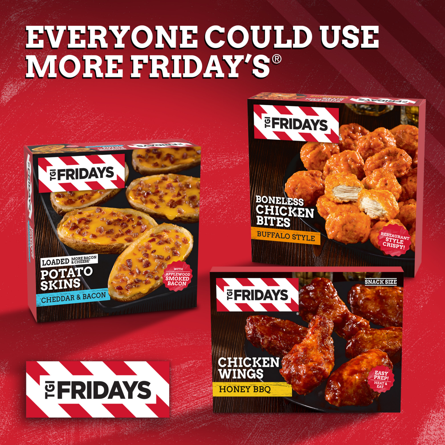 slide 2 of 8, T.G.I. Friday's Honey BBQ Chicken Wings, Frozen Appetizer, 9 oz Box, 9 oz