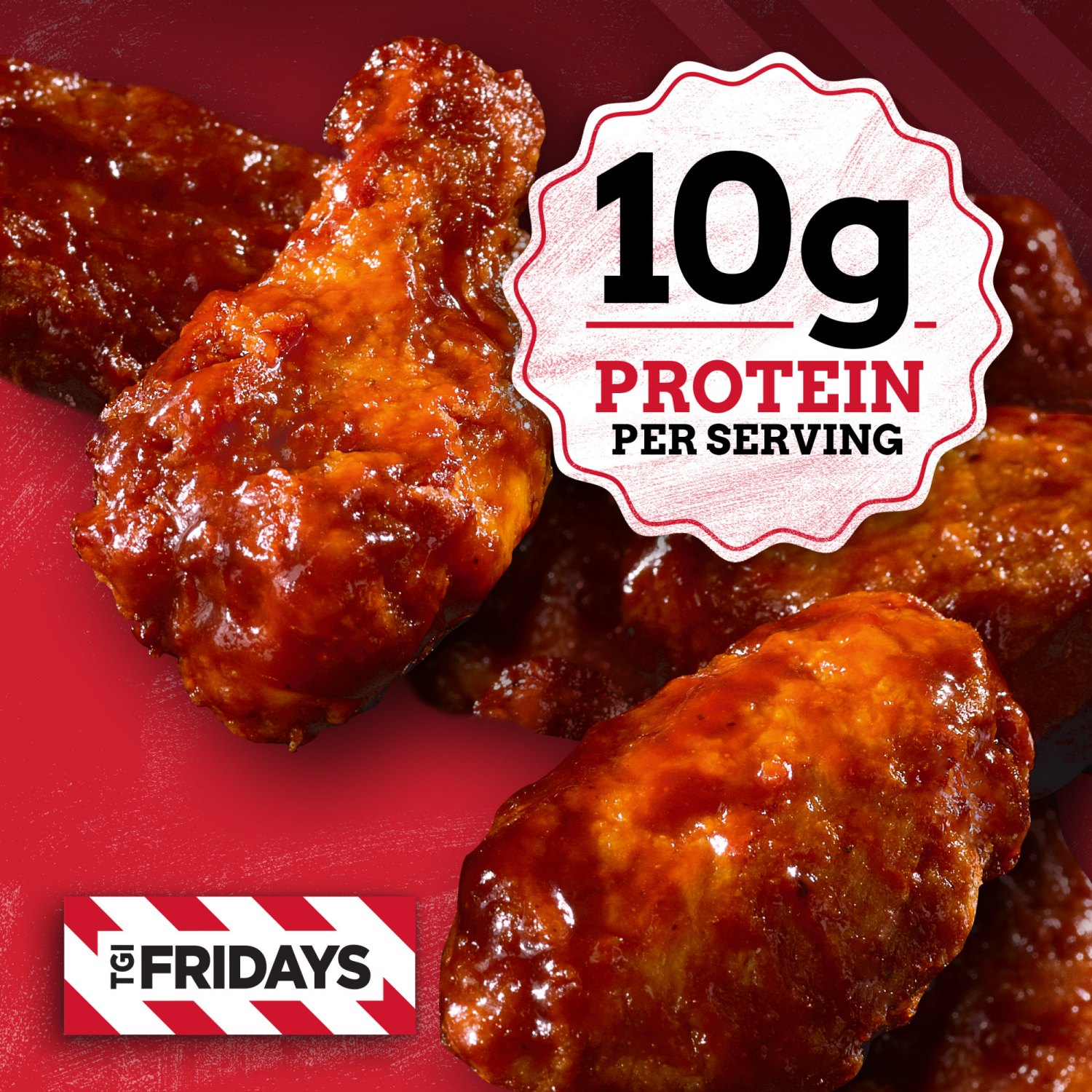 slide 4 of 8, T.G.I. Friday's Honey BBQ Chicken Wings, Frozen Appetizer, 9 oz Box, 9 oz