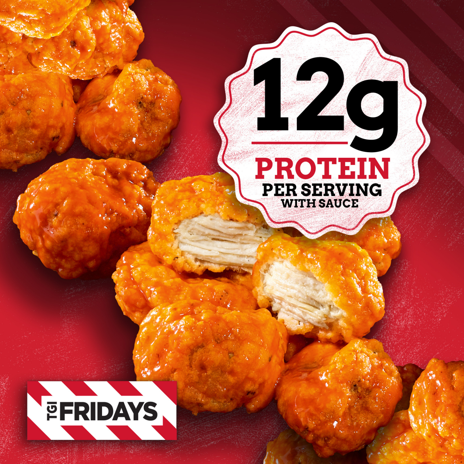 slide 4 of 8, T.G.I. Friday's Buffalo Style Boneless Chicken Bites, Frozen Appetizer, 15 oz Box, 15 oz