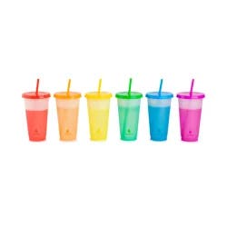 Manna Color Changing Tumbler Set Rainbow Glitter