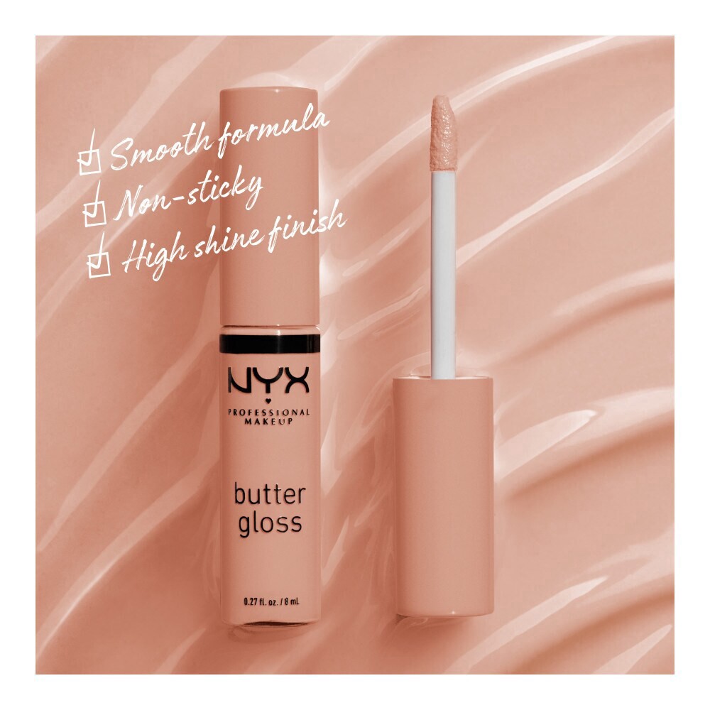 slide 5 of 6, NYX PROFESSIONAL MAKEUP Butter Gloss, Madeleine, 1 ct