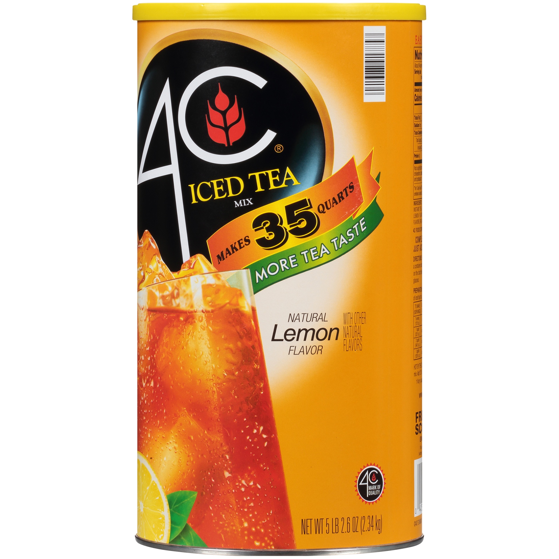 slide 5 of 8, 4C Natural Lemon Flavor Iced Tea Mix, 87 oz