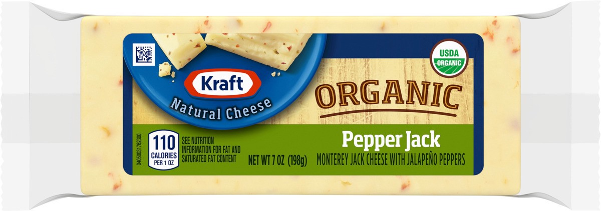slide 9 of 10, Kraft Organic Pepper Jack Cheese, 7 oz