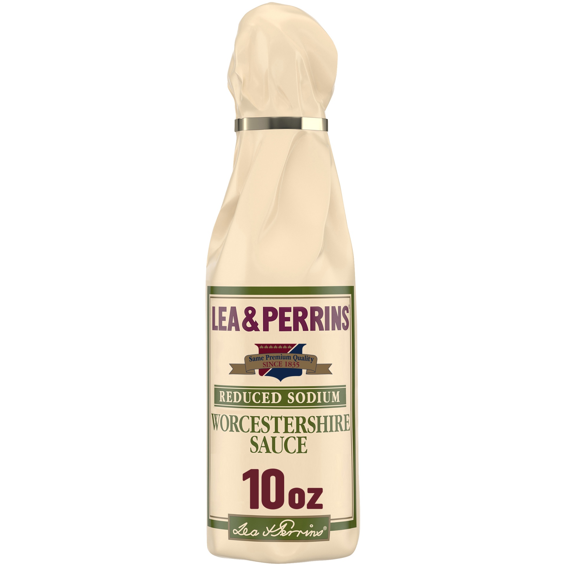 slide 1 of 6, Lea & Perrins Reduced Sodium Worcestershire Sauce Bottle, 10 fl oz