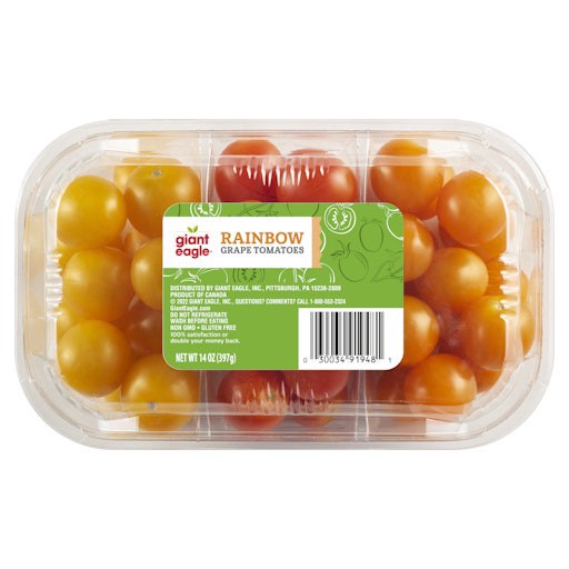 slide 1 of 1, Giant Eagle Rainbow Grape Tomatoes, 14 oz