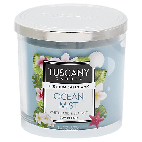 slide 1 of 1, Tuscany Jar Candl Oceanmst, 14 oz