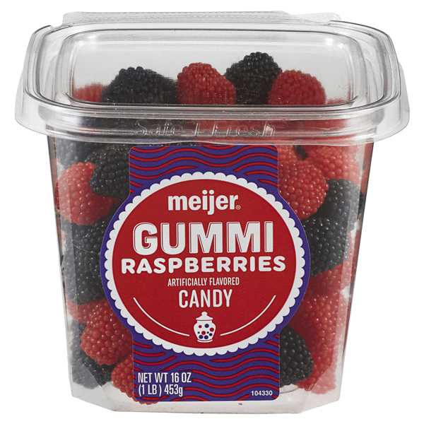 slide 1 of 1, Meijer Gummi Raspberries, 16 oz