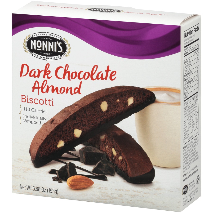 slide 4 of 15, Nonni's Nonni’s Cioccolati Biscotti, 8-count carton 6.88 oz, 8 ct