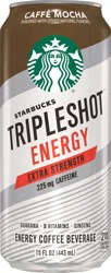 Starbucks TripleShot Energy Energy Coffee Beverage Caffe Mocha Flavored 15 Fl Oz Can