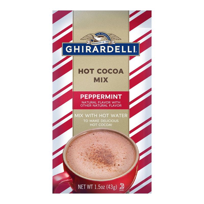 slide 1 of 1, Ghirardelli Peppermint Hot Cocoa Packet 1.5oz, 1.5 oz