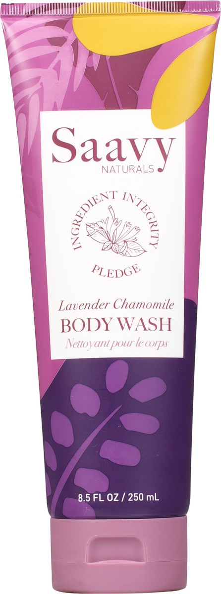 slide 8 of 9, Saavy Naturals Wash Body Lavender Chamom, 1 ct