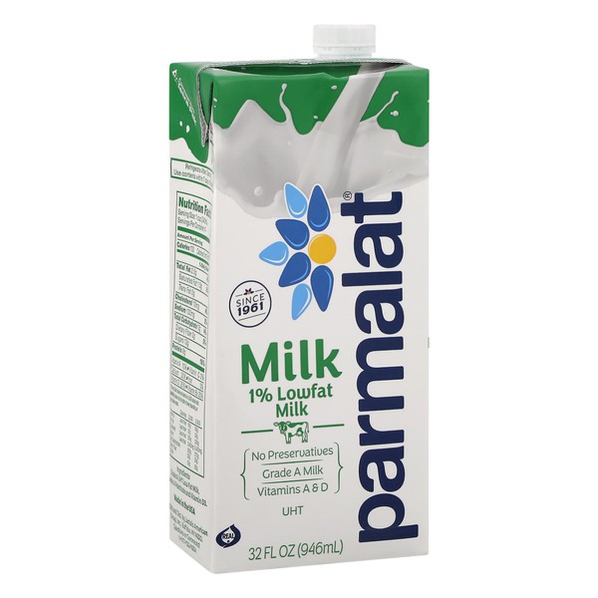 slide 1 of 1, Parmalat 1% Milk Uht, 32 oz