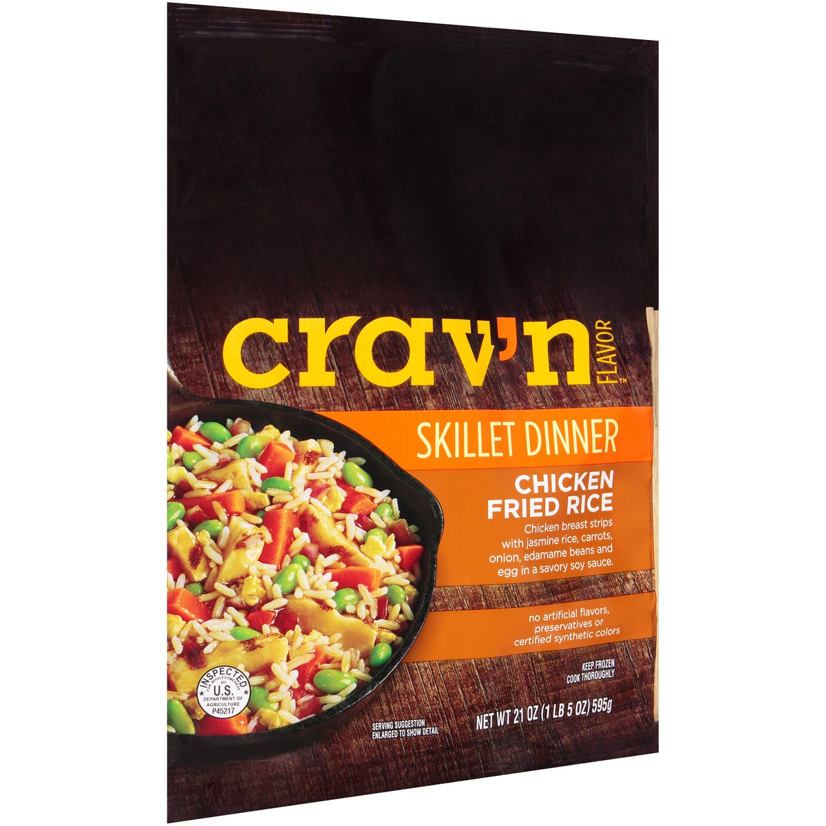 slide 4 of 9, Crav'n Flavor Chicken Fried Rice Skillet Dinner 21 oz, 21 oz