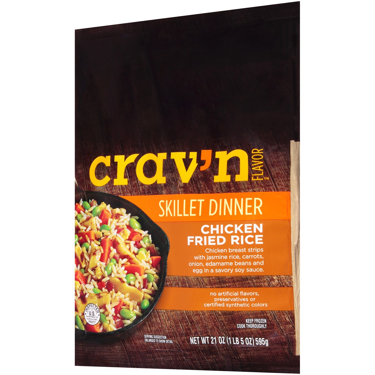 slide 5 of 9, Crav'n Flavor Chicken Fried Rice Skillet Dinner 21 oz, 21 oz