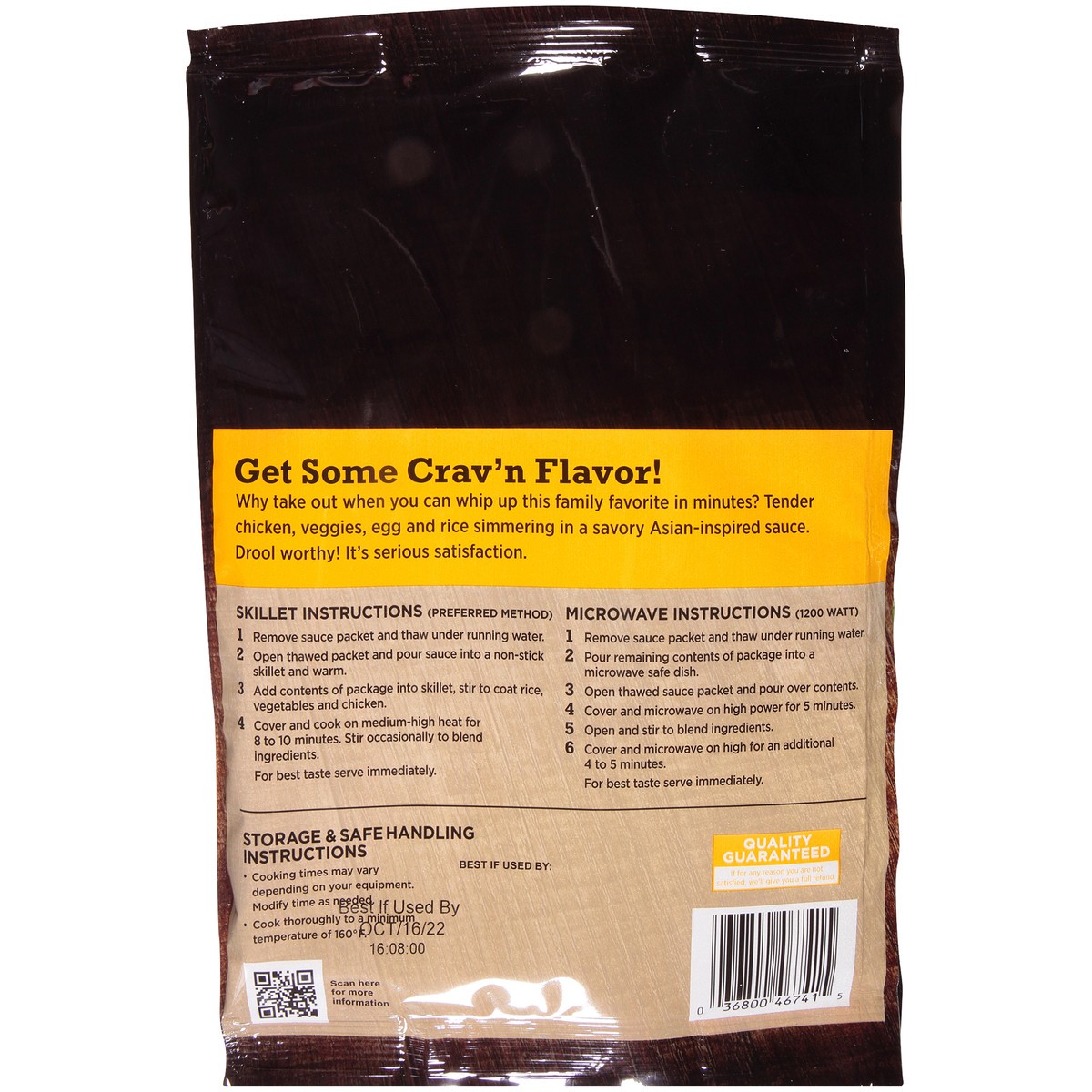 slide 2 of 9, Crav'n Flavor Chicken Fried Rice Skillet Dinner 21 oz, 21 oz