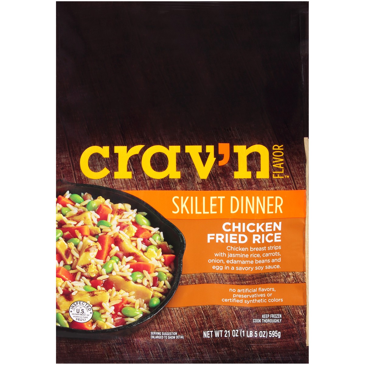 slide 8 of 9, Crav'n Flavor Chicken Fried Rice Skillet Dinner 21 oz, 21 oz