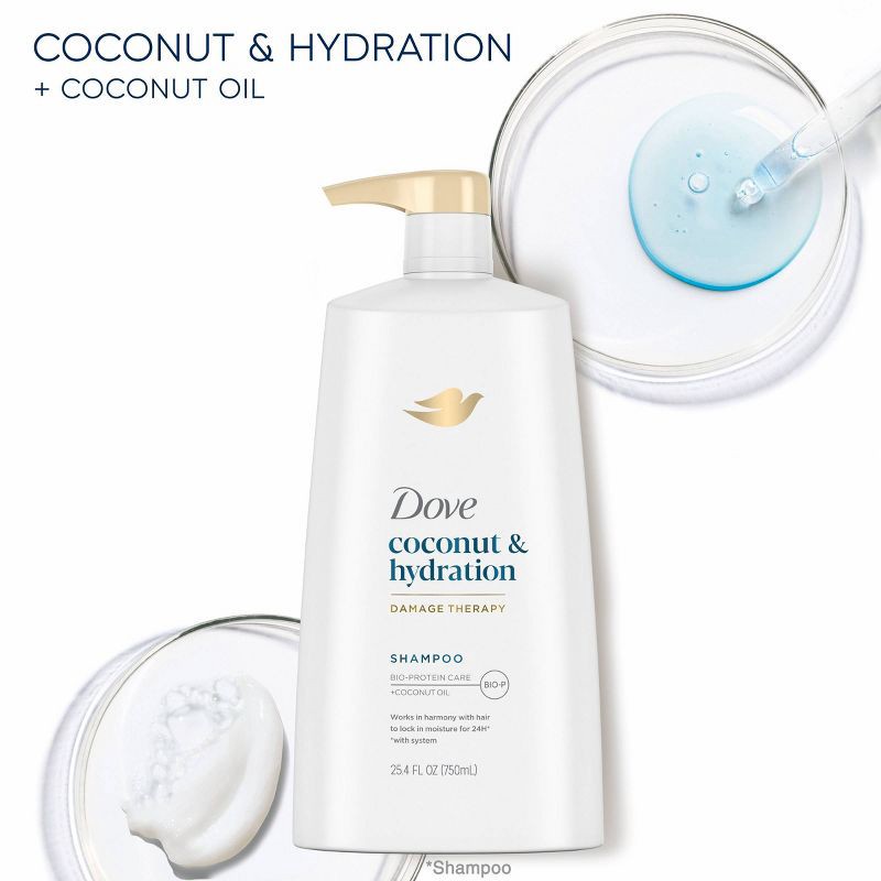 slide 5 of 8, Dove Beauty Coconut & Hydration Shampoo - 25.4 fl oz, 25.4 fl oz