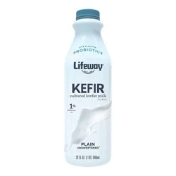 Lifeway Kefir Plain Low Fat Milk Smoothie - 32 fl oz